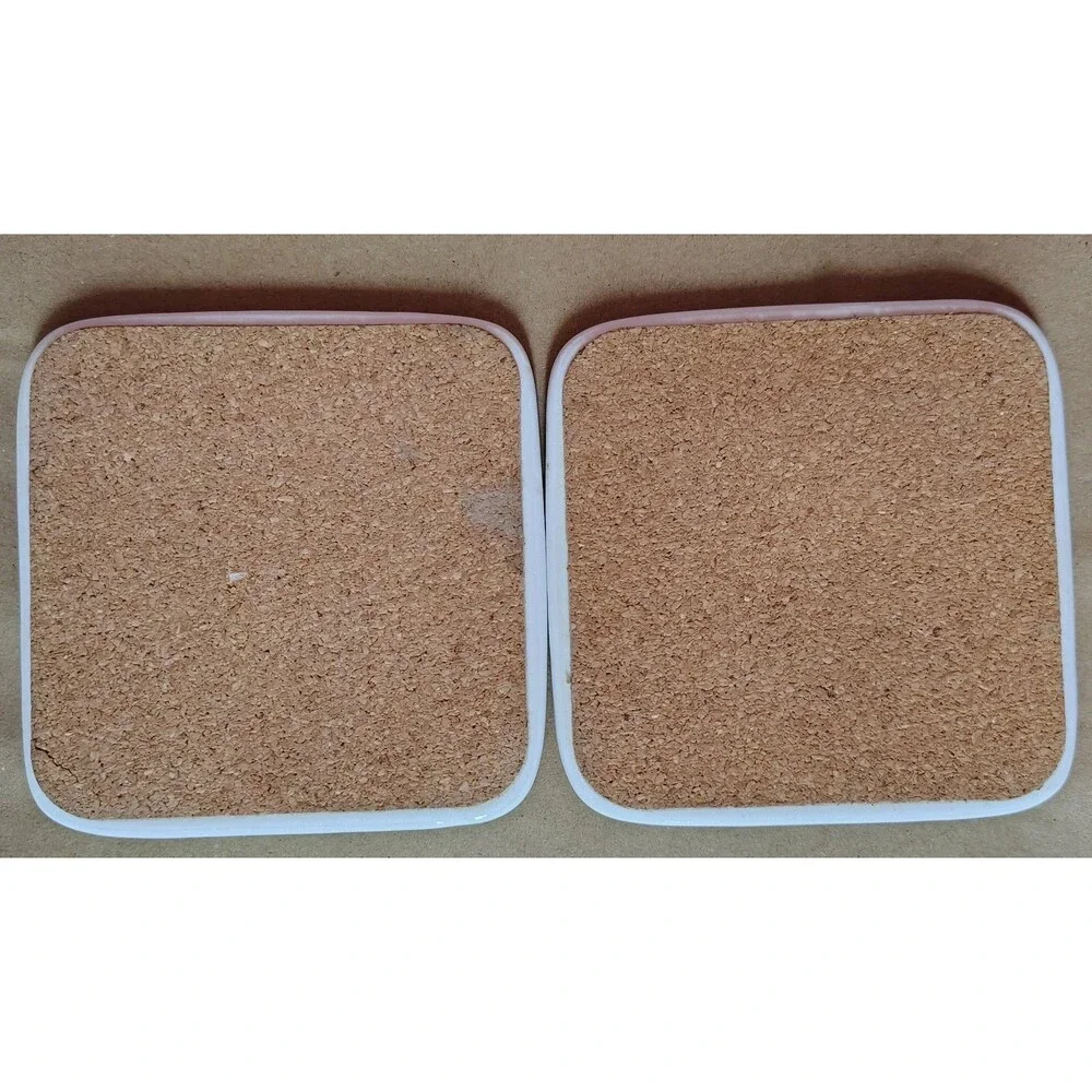 D. Burrows Ceramic & Cork Square Art Coaster Set Vincent van Gogh Inspired